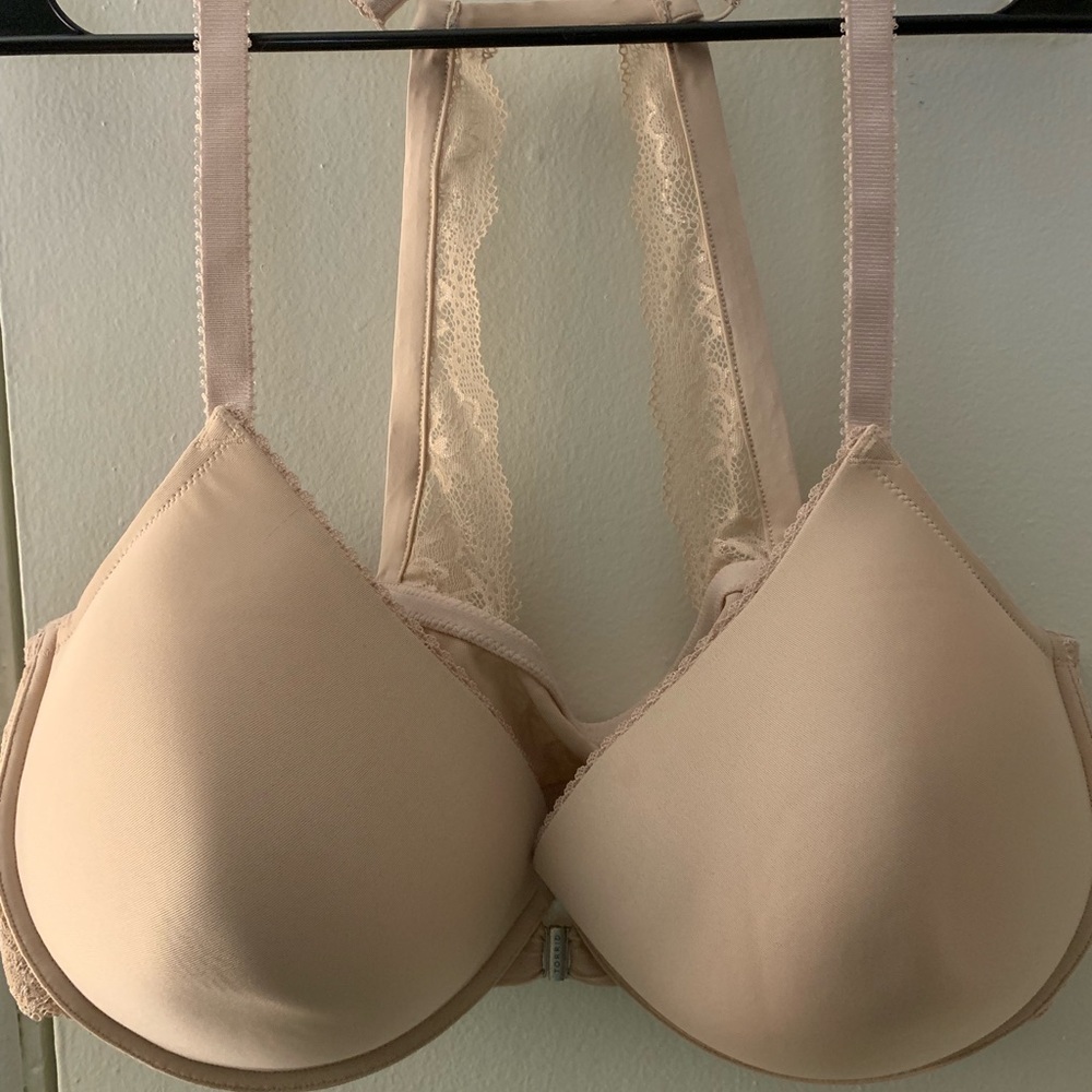 Torrid racerback lace nude bra